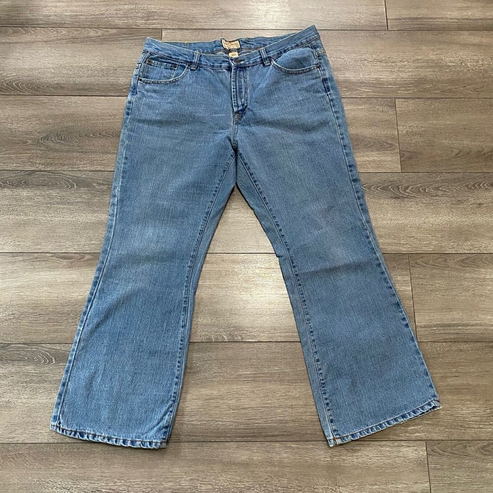 Steve & BARRY'S Flared Jeans Size 16 Woman’s Denim Short Blue